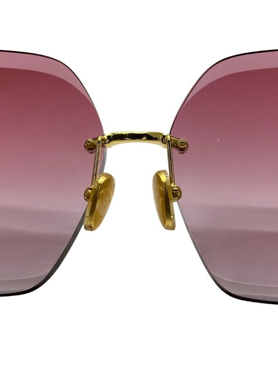 Louis Vuitton LV Jewel Square Sunglasses Monogram Flower Motif Pink Gold Eyewear main image 3